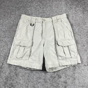 Colmbia Cargo Shorts Mens 32 Pockets Cotton Hiking Utility Outdoors